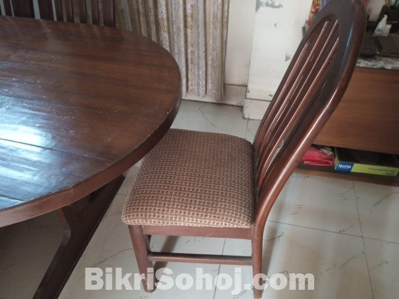 6 Chair with Dining table.